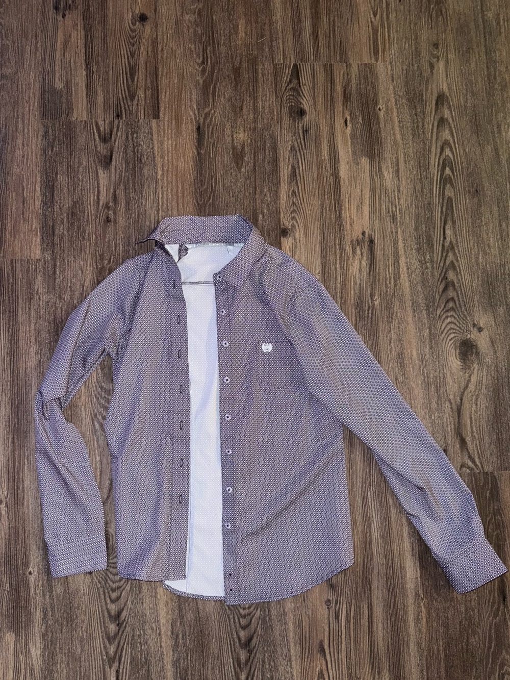 Women’s Long-Sleeve Button-Up Shirt Arena flex purple